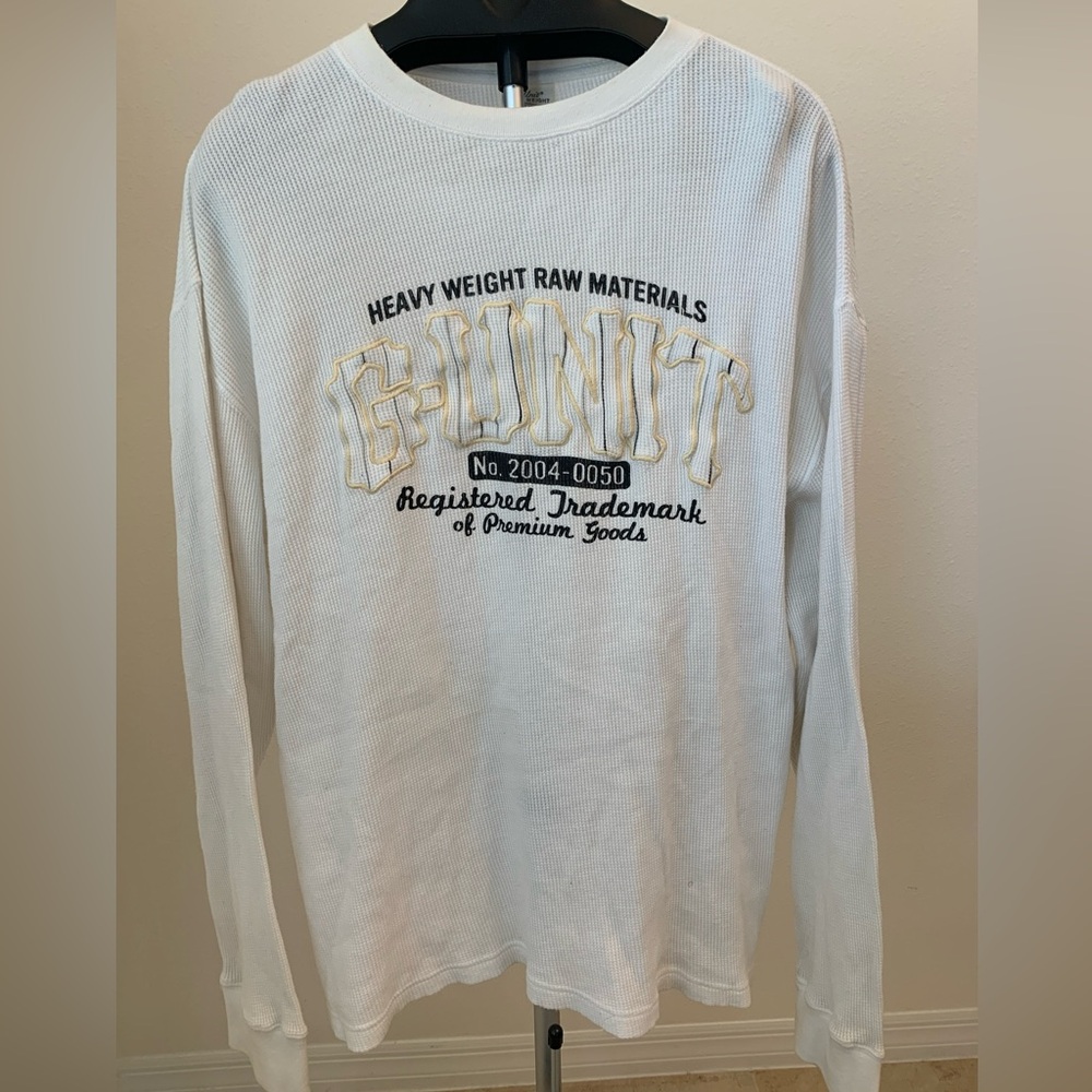 G Unit Sweater Thermal Size 2XL Unit Heavyweight 50 Cent Raw Materials